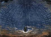 Karl friedrich schinkel Stage set for Mozart's Magic Flute oil painting